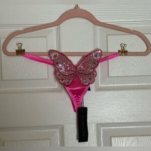Pink Sequin Butterfly Panties
